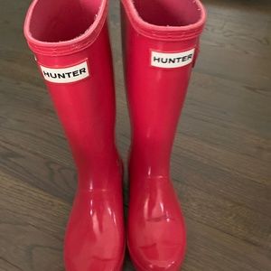Pink Hunter Rainboots Youth size 2
